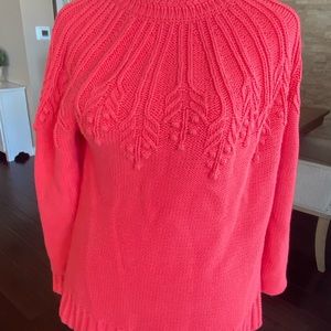 Talbots “peach” sweater